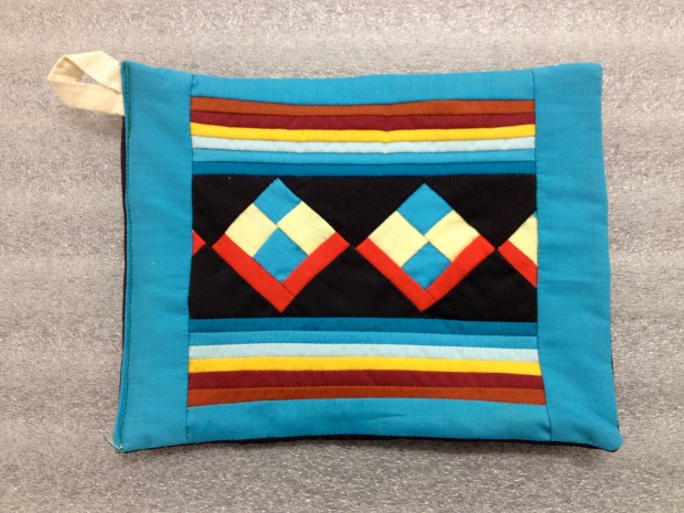 Patchwork Pot Holder, Florida Seminole